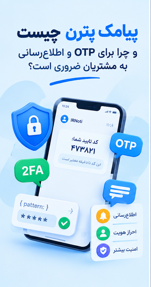 پیامک پترن چیست و چرا برای OTP و اطلاع‌رسانی به مشتریان ضروری است؟