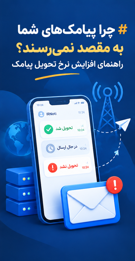 چرا پیامک‌های شما به مقصد نمی‌رسند؟ راهنمای افزایش نرخ تحویل پیامک